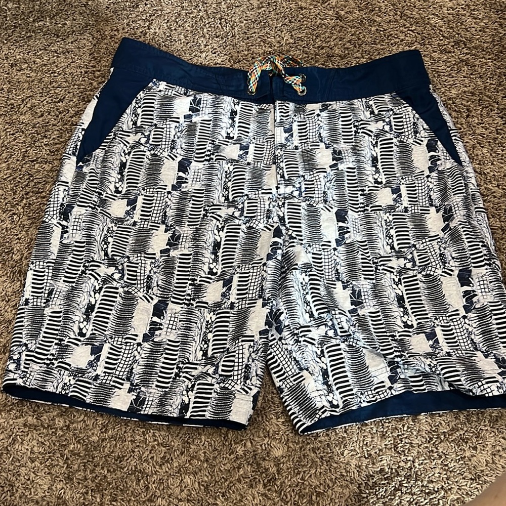 Robert Graham Patterned Swim Trunks - image 1